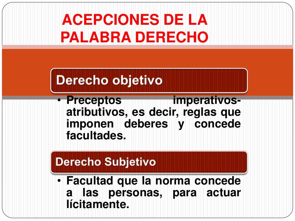 Diferentes Significados De La Palabra Derecho Diferentes Significados De La Palabra Derecho