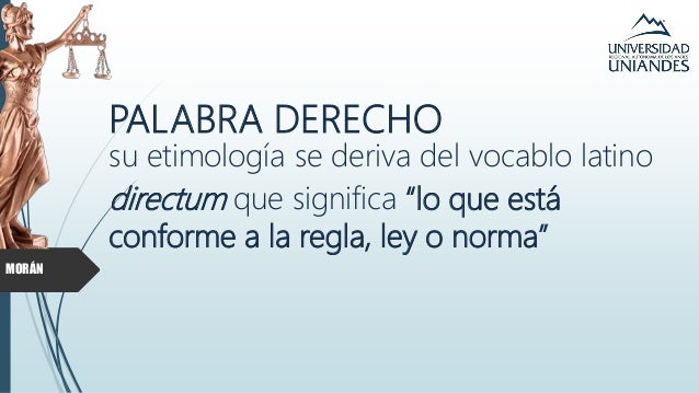 Acepciones de la Palabra Derecho - UNIANDES BABAHOYO