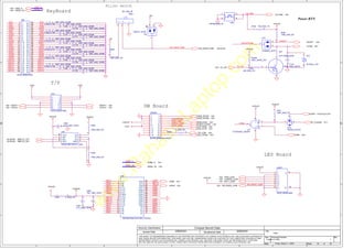 w
w
w
.
R
a
h
a
s
i
a
L
a
p
t
o
p
.
c
o
m
A
A
B
B
C
C
D
D
E
E
1 1
2 2
3 3
4 4
FWE#
KSI[0..7]
KSO[0..15]
ON/OFFBTN#
NUM_LED#
CAPS_LED#
SCROL_LED#
ON/OFFBTN#
ON/OFF
EC_ON
KSI2
KSI3
KSO6
KSO13
KSO14
KSI5
KSO7
KSO9
KSO5
KSO2
KSI4
KSI0
KSO3
KSO1
KSO12
KSO8
KSO11
KSO0
KSI1
KSO15
KSO10
KSI6
KSO4
KSI7
KSO6
KSO7
KSO2
KSO1
KSI3
KSO8
KSO4
KSI0
KSI2
KSI4
KSI6
KSO14
KSO9
KSO15
KSO10
KSO11
KSO13
KSO12
KSO3
KSO5
KSO0
KSI5
KSI7
KSI1
HW_RADIO_DIS#
LID_SW#
FRD#
FSEL#
FWE#
KBA0
KBA1
KBA2
KBA3
KBA4
KBA5
KBA6
KBA7
KBA12
KBA15
KBA16
KBA18
KBA14
KBA11
KBA9
KBA8
KBA13
KBA17
ADB0
ADB1
ADB2
ADB3
ADB4
ADB5
ADB6
ADB7
KBA10
ADB[0..7]
KBA[0..19]
HW_RADIO_LED#
PSDAT1
<32>
PSCLK1
<32>
PSDAT1 <32>
PSCLK1 <32>
CR_LED# <26>
SMB_EC_CK1
<32,38,39>
SMB_EC_DA1
<32,38,39>
PWR_LED#
<32>
CHARGE_LED#
<32>
BATT_LED#
<32>
EC_ON
<32>
LID_SW# <32>
ON/OFF <32>
51ON# <44>
FWR# <32>
EC_FLASH# <21>
SUSP# <16,24,32,37,42>
USER_BTN1# <32>
USER_BTN2# <32>
NUMLOCK# <32>
SCROLLLOCK# <32>
CAPLOCK# <32>
HDD_ACT# <23>
PAD_LOCK# <32>
HW_RADIO_DIS# <28,32,35>
KSI[0..7]
<32>
KSO[0..15]
<32>
FSEL# <32>
FRD# <32>
ADB[0..7] <32>
KBA[0..19] <32>
HW_RADIO_LED#
<32>
+5VALW +5VALW
+3VALW
+3VALW
+5VS +5VS
+3VS
+3VALW
+3VALW
+3V
+3VALW
+3VALW
+3V
+3VBIOS
+3VALW
+5VALW
Title
Size Document Number Rev
Date: Sheet of
Security Classification Compal Secret Data
THIS SHEET OF ENGINEERING DRAWING IS THE PROPRIETARY PROPERTY OF COMPAL ELECTRONICS, INC. AND CONTAINS CONFIDENTIAL
AND TRADE SECRET INFORMATION. THIS SHEET MAY NOT BE TRANSFERED FROM THE CUSTODY OF THE COMPETENT DIVISION OF R&D
DEPARTMENT EXCEPT AS AUTHORIZED BY COMPAL ELECTRONICS, INC. NEITHER THIS SHEET NOR THE INFORMATION IT CONTAINS
MAY BE USED BY OR DISCLOSED TO ANY THIRD PARTY WITHOUT PRIOR WRITTEN CONSENT OF COMPAL ELECTRONICS, INC.
Issued Date Deciphered Date
LA-2362 1
<Title>
Custom
33 52
Friday, March 11, 2005
2005/03/01 2006/03/01
KeyBoard
T/P
Killer switch
Power BTN
SW Board
LED Board
C172
100P_0402_25V8K
1 2
G
D
S
Q15
2N7002_SOT23
2
1 3
C167 100P_0402_25V8K
1 2
SW1
SPPB530600_4P
1
4
3
2
C319
1000P_0402_50V7K
1
2
U17
TC7SH32FU_SSOP5
I0 2
I1 1
O
4
G
3
P
5
C174 100P_0402_25V8K
1 2
C183 100P_0402_25V8K
1 2
JLED1
ACES_85205-0800
1
1
2
2
3
3
4
4
5
5
6
6
7
7
8
8
9 9
10 10
C181 100P_0402_25V8K
1 2
C175 100P_0402_25V8K
1 2
JPSWP1
SUYIN_80065AR-020G2T
1 2
3 4
5 6
7 8
9 10
11 12
13 14
15 16
17 18
19 20
R301
100K_0402_5%
1
2
SW2
DS-1208_3P
1
1
2
2
3
3
C177 100P_0402_25V8K
1 2
D13
RLZ20A_LL34
1
2
R726 10K_0402_1%
1 2
C178 100P_0402_25V8K
1 2
C283
10U_1206_10V4Z
1
2
C187 100P_0402_25V8K
1 2
R349
22K_0402_5%
1
2
C185 100P_0402_25V8K
1 2
C184
100P_0402_25V8K
1 2
R347
22K_0402_5%
1 2
JTP1
ACES_85203-0602
1 7
2 8
3 9
4
5
6
10
11
12
R305
100K_0402_5%
1
2
C173 100P_0402_25V8K
1 2
R306
100K_0402_5%
1
2
C169 100P_0402_25V8K
1 2
C164
100P_0402_25V8K
1 2
U38
SST39VF040-70-4C-WH_TSOP32
A11
1
A9
2
A8
3
A13
4
A14
5
A17
6
WE#
7
VCC
8
A18
9
A16
10
A15
11
A12
12
A7
13
A6
14
A5
15
A3 17
A2 18
A1 19
A0 20
DQ0 21
DQ1 22
DQ2 23
VSS 24
DQ3 25
DQ4 26
DQ5 27
DQ6 28
DQ7 29
A10 31
OE# 32
A4
16
CE# 30
C170 100P_0402_25V8K
1 2
JP2
ACES_85203-2402
1
1
2
2
3
3
4
4
5
5
6
6
7
7
8
8
9
9
10
10
11
11
12
12
13
13
14
14
15
15
16
16
17
17
18
18
19
19
20
20
21
21
22
22
23
23
24
24
25 25
26 26
27 27
28 28
29 29
30 30
31 31
32 32
33 33
34 34
35 35
36 36
37 37
38 38
39 39
40 40
41 41
42 42
43 43
44 44
45 45
46 46
47 47
48 48
C166 100P_0402_25V8K
1 2
C179 100P_0402_25V8K
1 2
C282
0.1U_0402_16V4Z
1
2
U19
AT24C16N-10SI-2.7_SO8
A0 1
A1 2
SDA
5
SCL
6
VCC
8
A2 3
GND 4
WP
7
C176
100P_0402_25V8K
1 2
C182 100P_0402_25V8K
1 2
C168
100P_0402_25V8K
1 2
R309
100K_0402_5%
1
2
R346
100K_0402_5%
1
2
R359
0_0402_5%
1 2
D14
DAN202U_SC70
2
3
1
C186 100P_0402_25V8K
1 2
D6
DAN217_SC59
@
2
3
1
C180
100P_0402_25V8K
1 2
Q27
DTC124EK_SC59
2
1
3
C165 100P_0402_25V8K
1 2
R304 0_0603_5%
1 2
C171 100P_0402_25V8K
1 2
C284
0.1U_0402_16V4Z
1 2
 