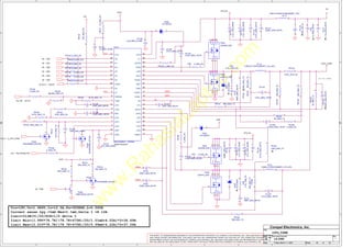 w
w
w
.
R
a
h
a
s
i
a
L
a
p
t
o
p
.
c
o
m
5
5
4
4
3
3
2
2
1
1
D D
C C
B B
A A
VCC
OAIN+
OAIN-
FB
FB
VCC
OAIN+
OAIN+
VID0
<6>
VID4
<6>
VID3
<6>
VID1
<6>
VID5
<6>
VID2
<6>
VGATE
<8,18,21>
VR_ON <32,37>
PM_DPRSLPVR
<21>
PSI#
<6>
H_STP_CPU#
<18,21>
+3V
+5VS
CPU_B+
B+
CPU_B+
+5VS
+CPU_CORE
+5VS
Title
Size Document Number Rev
Date: Sheet of
LA-2362 1
+CPU_CORE
45 52
Friday, March 11, 2005
Compal Electronics, Inc.
CPU VCC SENSE
MAY BE USED BY OR DISCLOSED TO ANY THIRD PARTY WITHOUT PRIOR WRITTEN CONSENT OF COMPAL ELECTRONICS, INC.
THIS SHEET OF ENGINEERING DRAWING IS THE PROPRIETARY PROPERTY OF COMPAL ELECTRONICS, INC. AND CONTAINS CONFIDENTIAL
DEPARTMENT EXCEPT AS AUTHORIZED BY COMPAL ELECTRONICS, INC. NEITHER THIS SHEET NOR THE INFORMATION IT CONTAINS
AND TRADE SECRET INFORMATION. THIS SHEET MAY NOT BE TRANSFERED FROM THE CUSTODY OF THE COMPETENT DIVISION OF R&D
B
Vin=19V,Vo=1.484V,Io=12.5A,Fs=300KHZ,L=0.56UH
Current sense tpy.=1mΩ Max=1.1mΩ,Delta I =8.12A
Iimit=ILIM(V)/20/DCR+1/2 delta I
Iimit Min={1.99V*78.7K/(78.7K+470K)/20/1.01mΩ+4.22A}*2=36.69A
Iimit Max={2.01V*78.7K/(78.7K+470K)/20/0.99mΩ+4.22A}*2=37.56A
PR147
10.7K_0402_1%
1
2
PR137
3K_0603_1%
1
2
PR142
470K_0402_5%
1 2
+
PC118
68U_25V_M
@
1
2
PL15
0.56UH_ETQP4LR56WFC_21A_20%
1 2
C
B
E PQ30
HMBT2222A_SOT23
1
2
3
PC134
4.7U_1206_25V6K
1
2
PR135
499_0402_1%
1
2
PC116
0.01U_0402_25V7Z
1
2
PU12
MAX1532AETL_TQFN40
<BOM Structure>
TIME
1
TON
2
SUS
3
S0
4
S1
5
SHDN#
6
OFS
7
REF
8
ILIM
9
VCC
10
GND
11
CCV
12
GNDS 13
CCI 14
FB 15
OAIN- 16
OAIN+ 17
SKIP
18
D5
19
D4
20
D3
21
D2
22
D1
23
D0
24
VROK
25
BSTM 26
LXM 27
DHM 28
DLM 29
VDD 30
PGND 31
DLS 32
DHS 33
LXS 34
BSTS 35
V+ 36
CMP 37
CMN 38
CSN 39
CSP 40
PR126 0_0402_5%
1
2
PD20
EP10QY03
2 1
PC121
1U_0603_16V6K
1
2
PR7 0_0402_5%
1
2
EC31QS04
PD23
@
1
2
G
D
S
PQ29
RHU002N06_SOT323
2
1
3
PR131 0_0402_5%
1
2
PC132
2200P_0402_50V7K
1
2
PR132
100K_0402_1%
@
1
2
EC31QS04
PD21
@
1
2
PC115
4.7U_1206_25V6K
1
2
PR143
3K_0603_1%
1 2
PR156
909_0402_1%
1 2
PR149
0_0402_5%
1 2
PC136
0.22U_0603_16V7K
1
2
PC130
100P_0402_50V8J
1
2
PC137
0.47U_0603_16V7K
1 2
PC125
1000P_0402_50V7K
@
1
2
PR141 909_0402_1%
1 2
PR125 2_0402_5%
1 2
PL14
0.56UH_ETQP4LR56WFC_21A_20%
1 2
PR122
33K_0402_5%
1
2
PL13
FBM-L18-453215-900LMA90T_1812
1 2
PR151
20K_0402_1%
1 2
PR140 30.1K_0402_1%
1
2
G
D
S
PQ26
RHU002N06_SOT323
2
1
3
PC131
27P_0402_50V8J
1
2
PR6 0_0402_5%
1
2 PR3
4.7K_1206_5%
1
2
PC16
680P_0603_50V7K
1
2
PQ27
AO4408_SO8
3
6
5
7
8
2
4
1
PR133 0_0402_5%
1 2
PR138
0_0402_5%
1 2
PC124
0.47U_0603_16V7K
1 2
PR124 0_0402_5%
1
2
PQ24
AO4410_SO8
3
6
5
7
8
2
4
1
PR145 100K_0402_1%
1 2
PR148
2_0402_5%
1
2
PC117
2200P_0402_50V7K
1
2
PC128
0.22U_0603_16V7K
1 2
PR136
499_0402_1%
1
2
PC133
4.7U_1206_25V6K
1
2
PR128 0_0402_5%
1
2
PC9
1U_0805_50V4Z
@
1
2
PQ28
AO4410_SO8
3
6
5
7
8
2
4
1
PC126
270P_0402_50V7K
1 2
PR129
0.001_2512_5%
1 2
PR121
10_0402_5%
1
2
PC15
680P_0603_50V7K
1
2
PC122
0.01U_0402_25V7Z
1
2
PR134
909_0402_1%
1
2
PR8
4.7K_1206_5%
1
2
PR154
100K_0402_1%
1
2
PR123 0_0402_5%
1
2
PR153
10K_0402_1%
1
2
PC135
0.01U_0402_25V7Z
1
2
PR144
78.7K_0603_1%
1 2
PC20
1000P_0402_50V7K
1
2
PC114
4.7U_1206_25V6K
1
2
PR139
100K_0402_5%
@
1 2
PC19
1000P_0402_50V7K
1
2
G
D
S
PQ25
RHU002N06_SOT323
2
1
3
PC13
0.1U_0603_25V7K
@
1
2
PC120
2.2U_0603_6.3V6K
1
2
PC129
0.022U_0402_16V7K
1 2
PC123
0.22U_0603_16V7K
1
2
PR146
0_0402_5%
1 2
PR155
909_0402_1%
1
2
PC127
470P_0402_50V7K
1 2
PR130 0_0402_5%
1
2
PQ23
AO4408_SO8
3
6
5
7
8
2
4
1
PD22
EP10QY03
2
1
PR150
100K_0402_1%
@
1
2
 