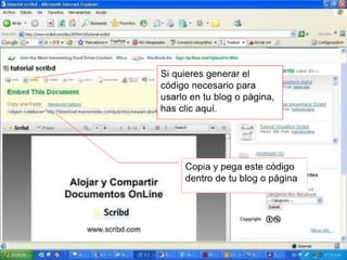 Funciones del Scribd