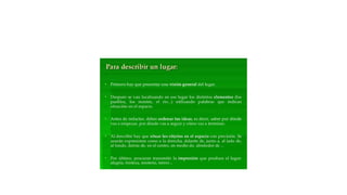 Acerca de descripciones