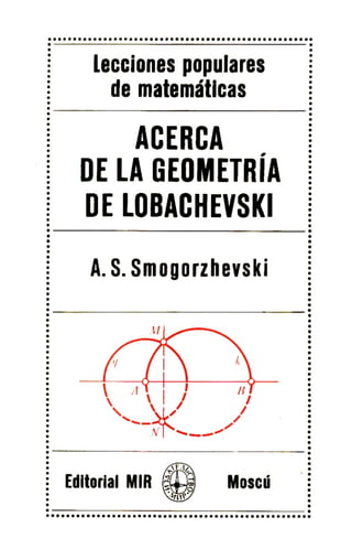 Acerca de la geometria de lobachevski
