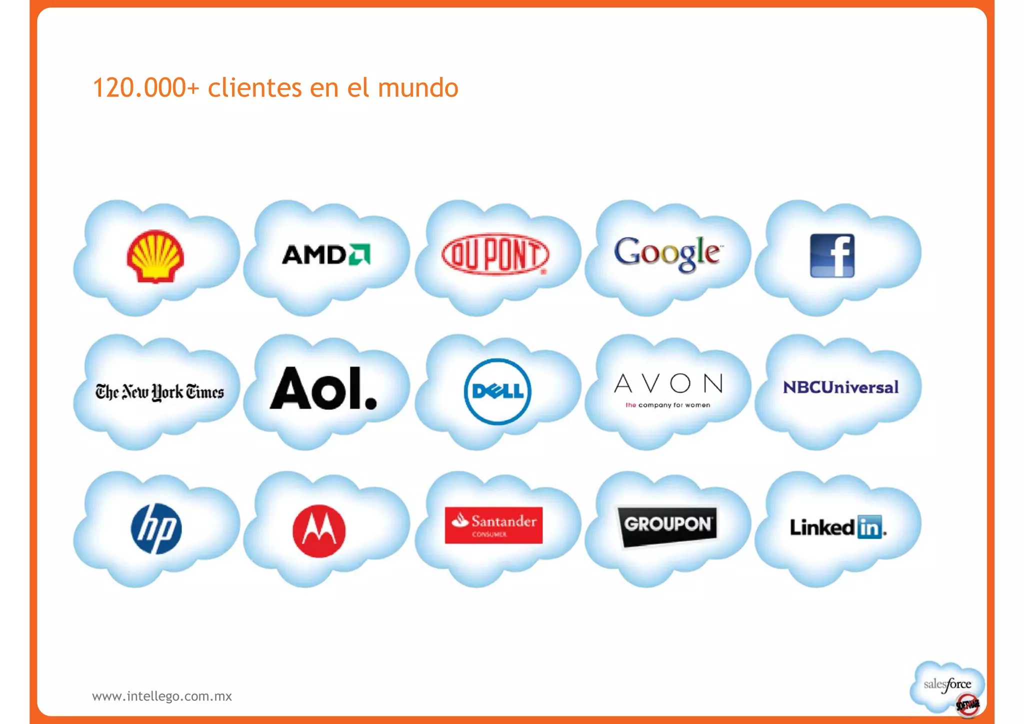 120.000+ clientes en el mundo




www.intellego.com.mx
 