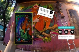 Aporte de contenidos
¡gracias por tu aporte al patrimonio!
Este lugar se ha marcado
relevante para la memoria
e identidad de tu barrio.
Desde la interacción directa
con el territorio
 