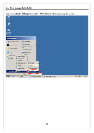 Acer client manager quick guide v1.1 | PDF