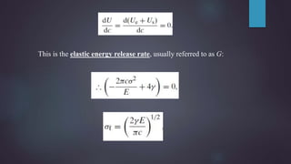 This is the elastic energy release rate, usually referred to as G:
 