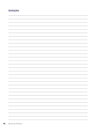 Manual do Professor
48
48
Anotações
 