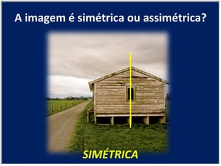 SIMÉTRICA A imagem é simétrica ou assimétrica? 