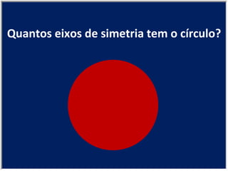 Quantos eixos de simetria tem o círculo? 