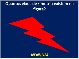 NENHUM Quantos eixos de simetria existem na figura? 