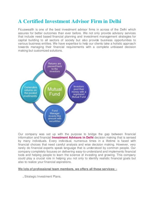 A Certified Investment Advisor Firm in Delhi