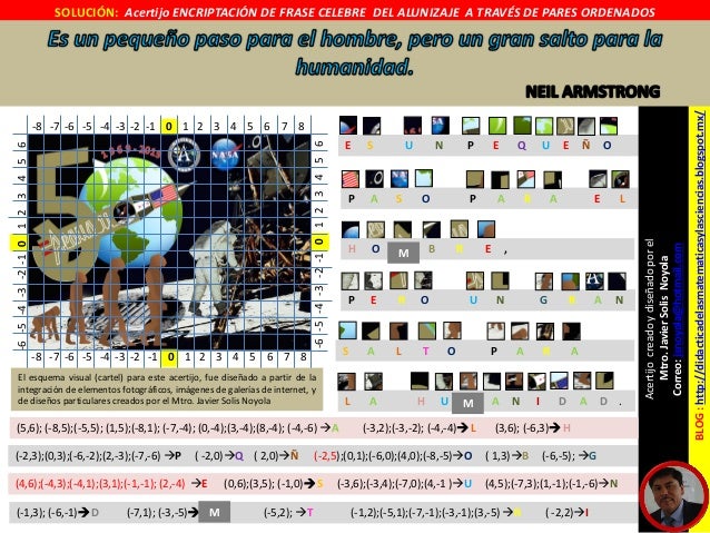 Acertijo De Encriptacion De Frase Celebre Del Alunizaje Mision Espa