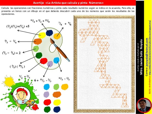 Acertijo Del Artista Que Calcula Y Pinta Números
