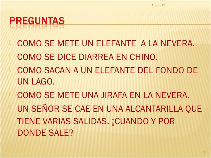 Como Se Mete Un Elefante En Una Nevera