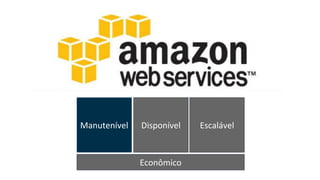 Manutenível Disponível Escalável
Econômico
 