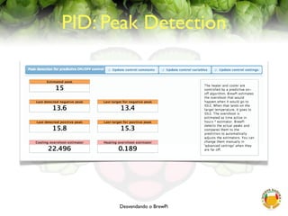 Desvendando o BrewPi
PID: Peak Detection
 