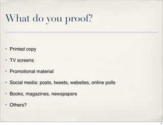 Catching Mistakes Proofreading: Catch mistakes before they cause a crisis | PDF