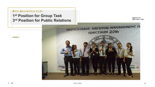 KAMAL SUBEDI
O ur A c h ievements
1st Position for Group Task
3rd Position for Public Relations
ACE Spectrum
WinnerGroup Task
18
 