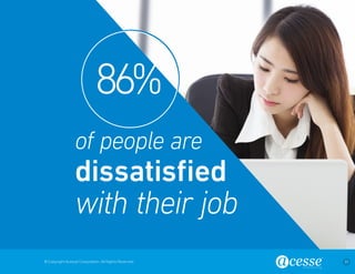 © Copyright Acesse Corporation. All Rights Reserved 31 
of people are 
with their job 
dissatisfied 
86% 
 