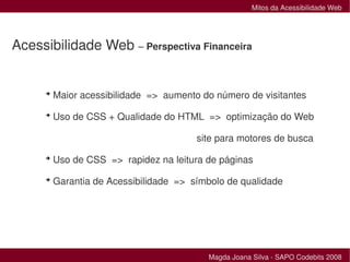 Mitos da Acessibilidade Web