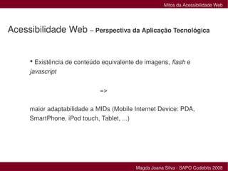 Mitos da Acessibilidade Web