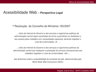 Mitos da Acessibilidade Web
