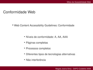 Mitos da Acessibilidade Web