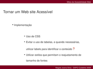 Mitos da Acessibilidade Web
