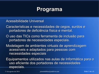 Programa Acessibilidade Universal 