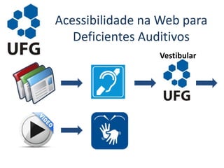 Acessibilidade na Web para
Deficientes Auditivos
Vestibular
 