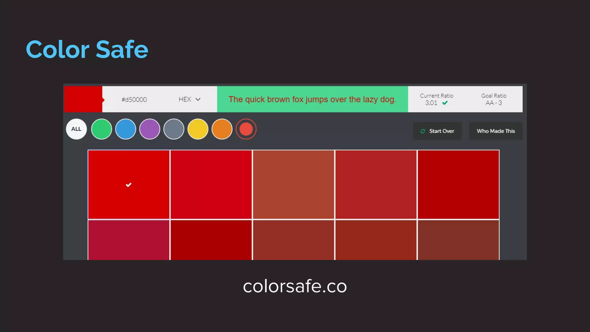 Color Safe
colorsafe.co
 