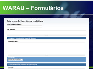 WARAU – Formulários
 