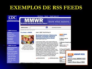 EXEMPLOS DE RSS FEEDS 