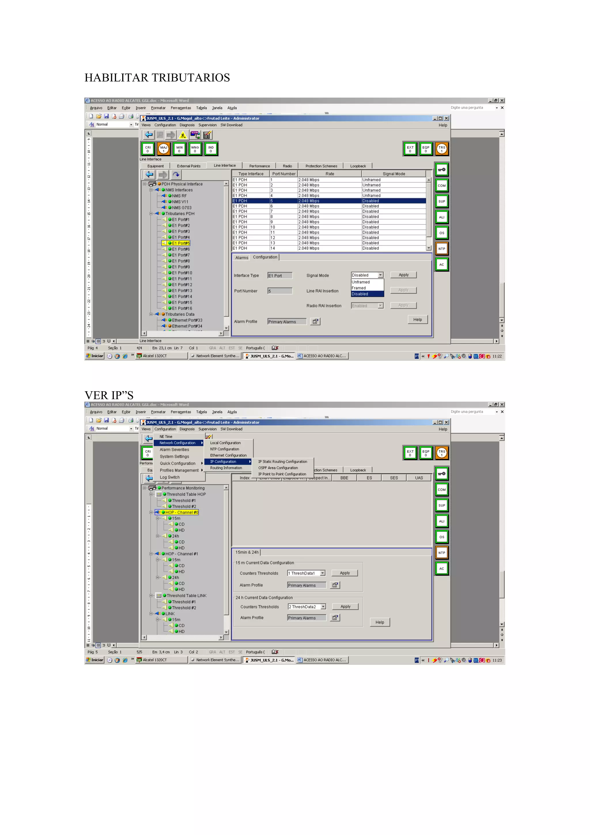 HABILITAR TRIBUTARIOS




VER IP”S
 