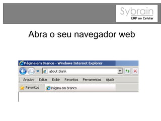 Abra o seu navegador web 