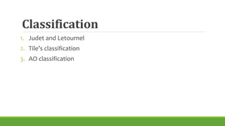 Jude Letournel Classification Acetabular | PPTX