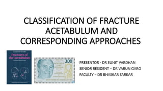 Comprehensive Classification and Surgical Approaches for Acetabular ...