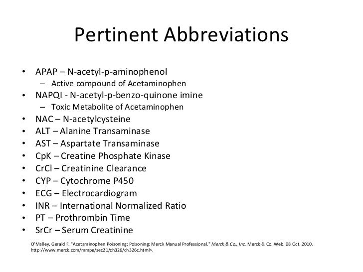 Acetaminophen (APAP) Toxicity Clinical Cases, Diagnosis, Pathology,