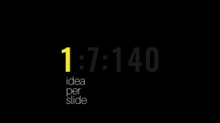 1:7:140idea
per
slide
1
 