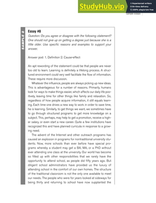 Ace The TOEFL Essay (TWE | PDF
