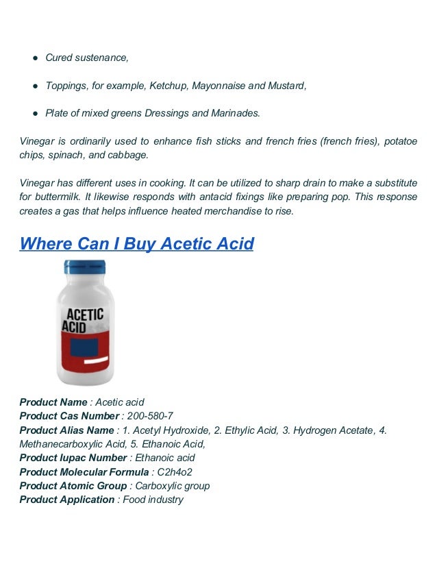 Acetic acid powder food grade
