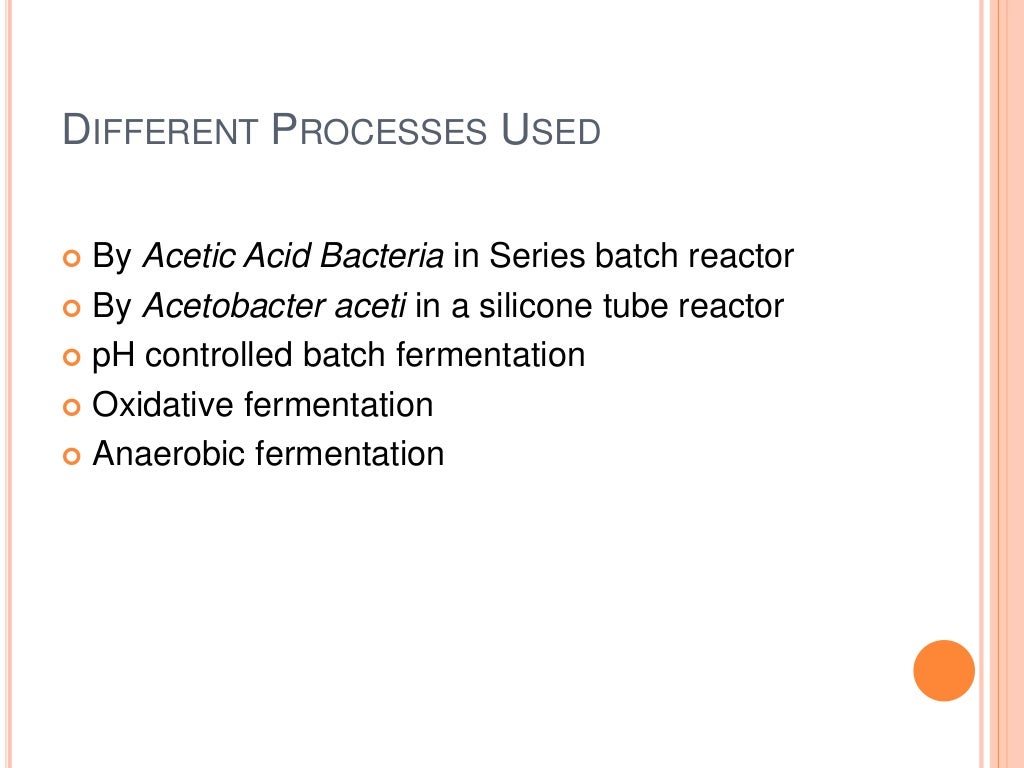 Acetic acid production