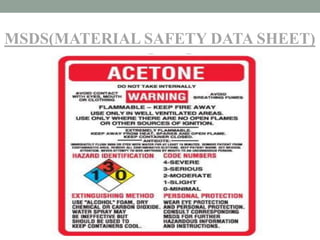 MSDS(MATERIAL SAFETY DATA SHEET)
 