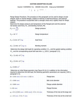 Acetone absorption column | PDF