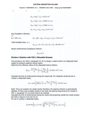Acetone absorption column | PDF