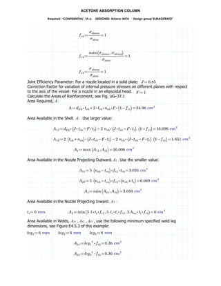 Acetone absorption column | PDF