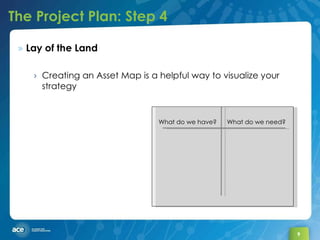 The Project Plan: Step 4 