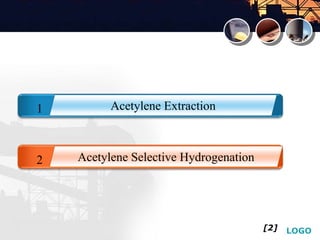 LOGO
Acetylene Extraction1
Acetylene Selective Hydrogenation2
[2]
 