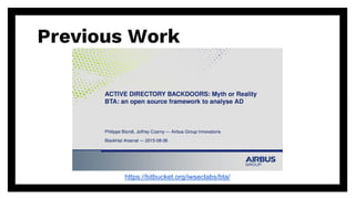 Previous Work
https://bitbucket.org/iwseclabs/bta/
 